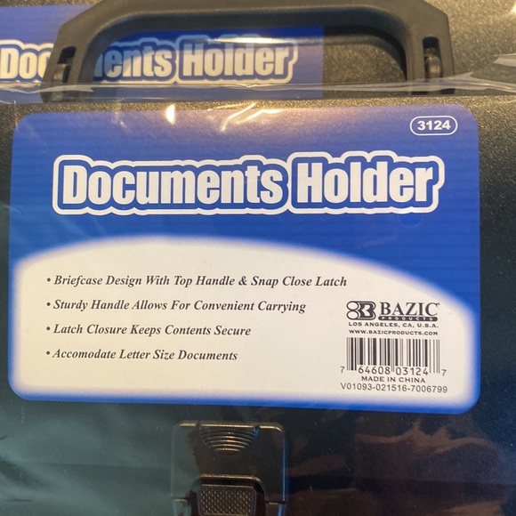 NWT Set of 3 Black Document Holders - Picture 2 of 3